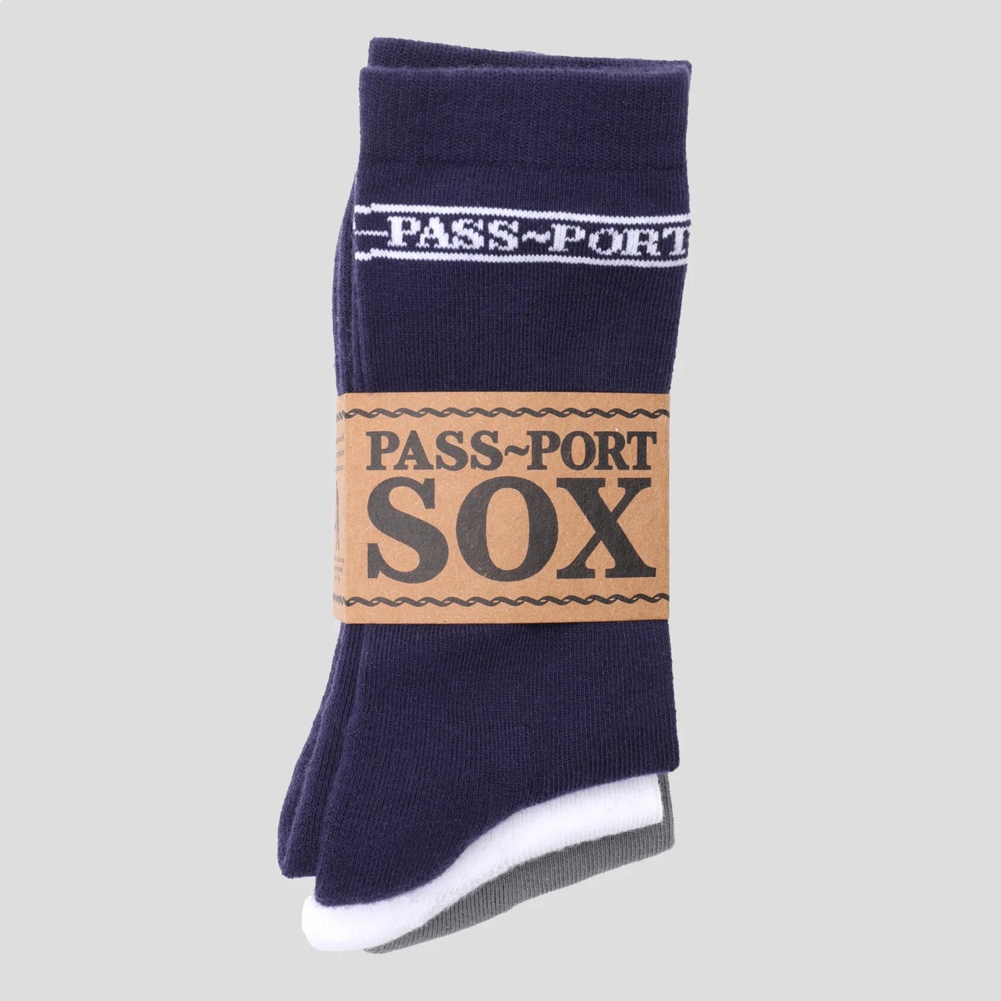 Pass~Port: Hi Sox 3 Pack R42 MULTI NAVY/WHITE/BLACK