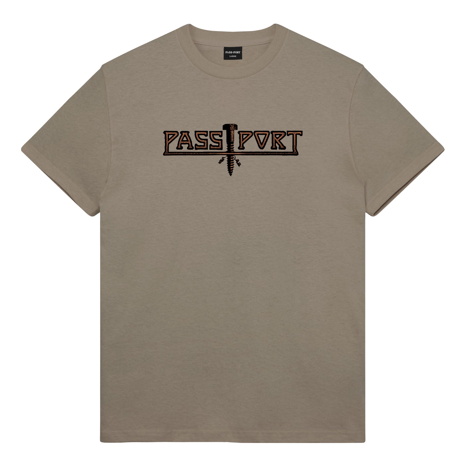 Pass~Port 'Screwed' T-Shirt (Khaki)