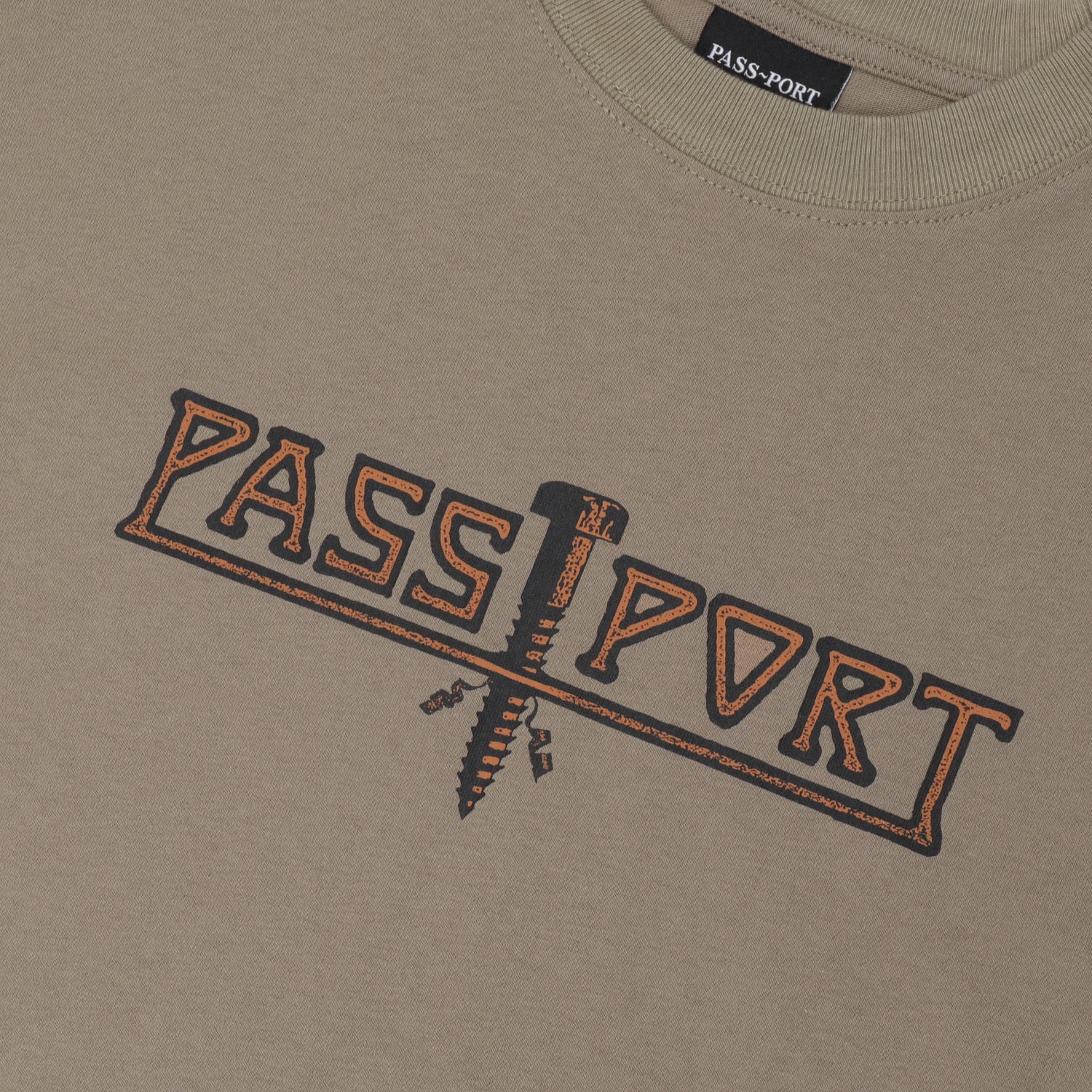 Pass~Port 'Screwed' T-Shirt (Khaki)