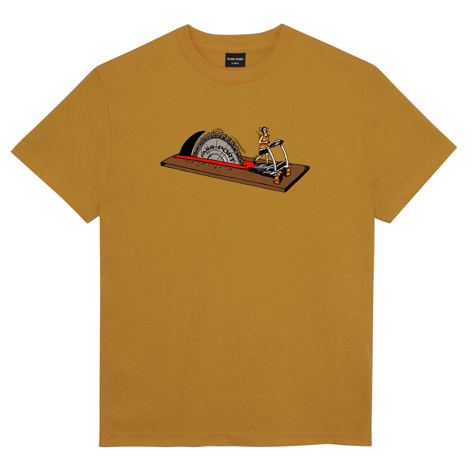 Pass~Port 'Keep Running' T-Shirt (Mustard)