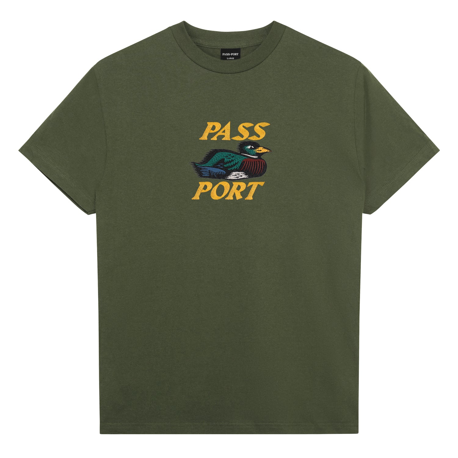 Pass~Port 'Fast Duck' T-Shirt (Olive)