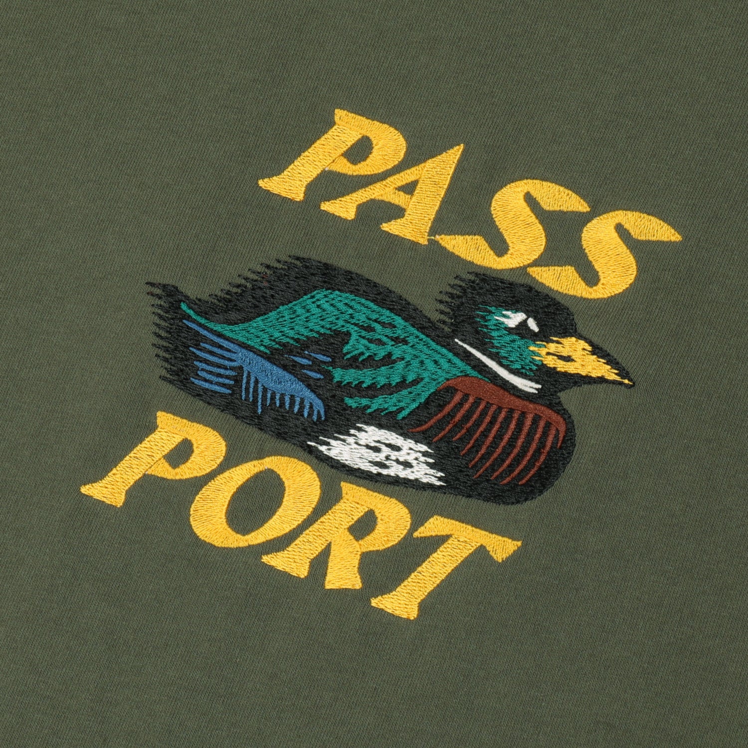 Pass~Port 'Fast Duck' T-Shirt (Olive)