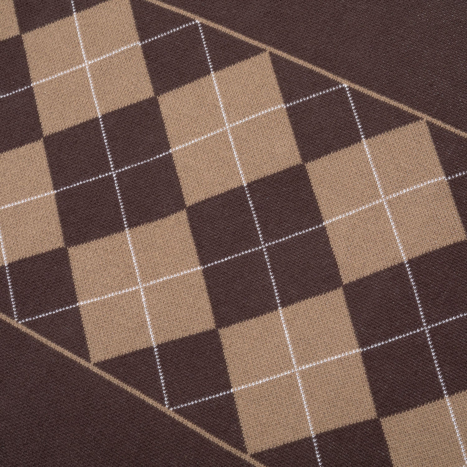 Pass~Port 'Tilde Stamp Knit' Polo (Choc)
