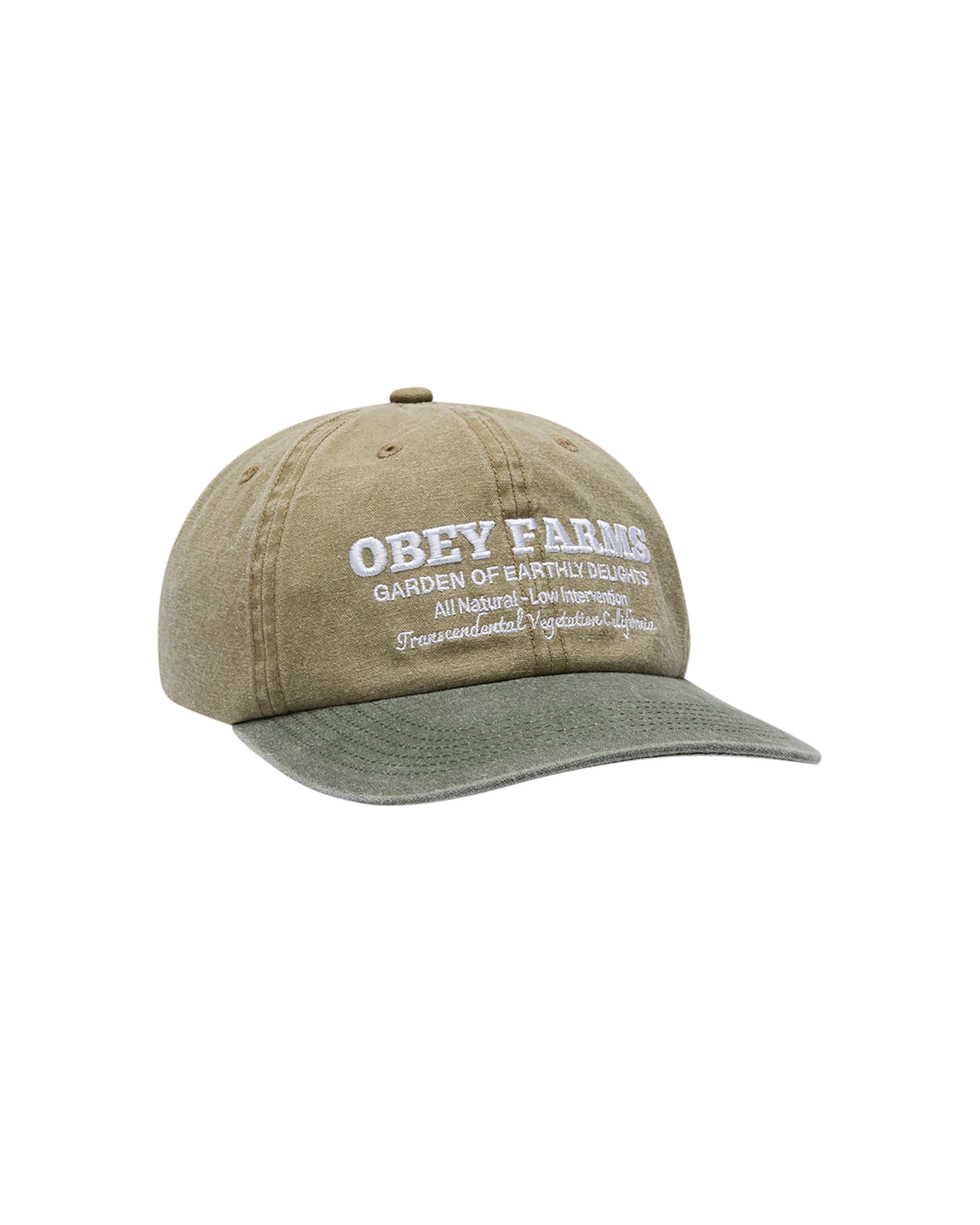 OBEY 'Farms Pigment Strapback' Hat (Pigment Khaki Multi)