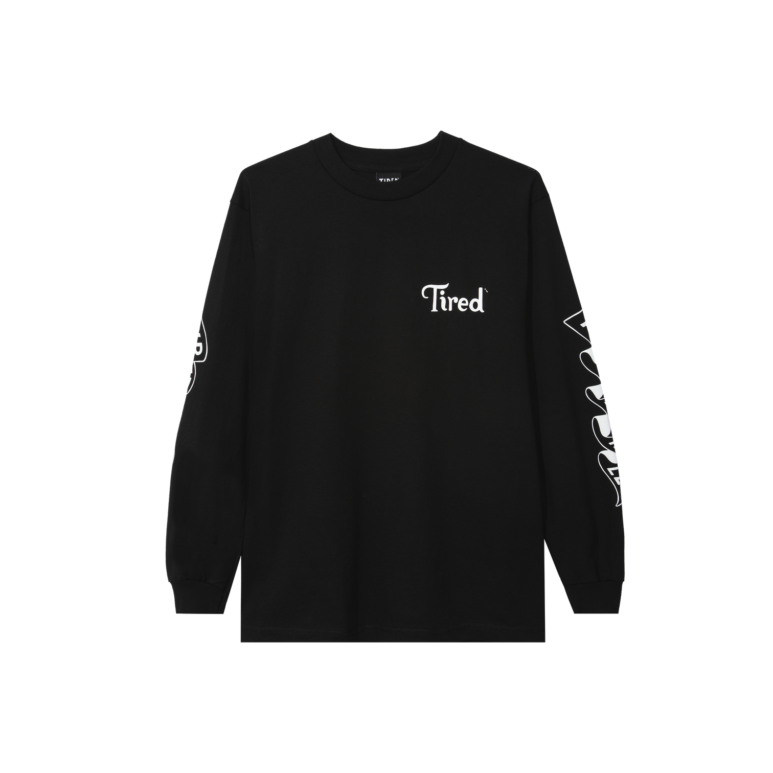 Tired Skateboards 'Tired As Hell' Long Sleeve T-Shirt (Black)