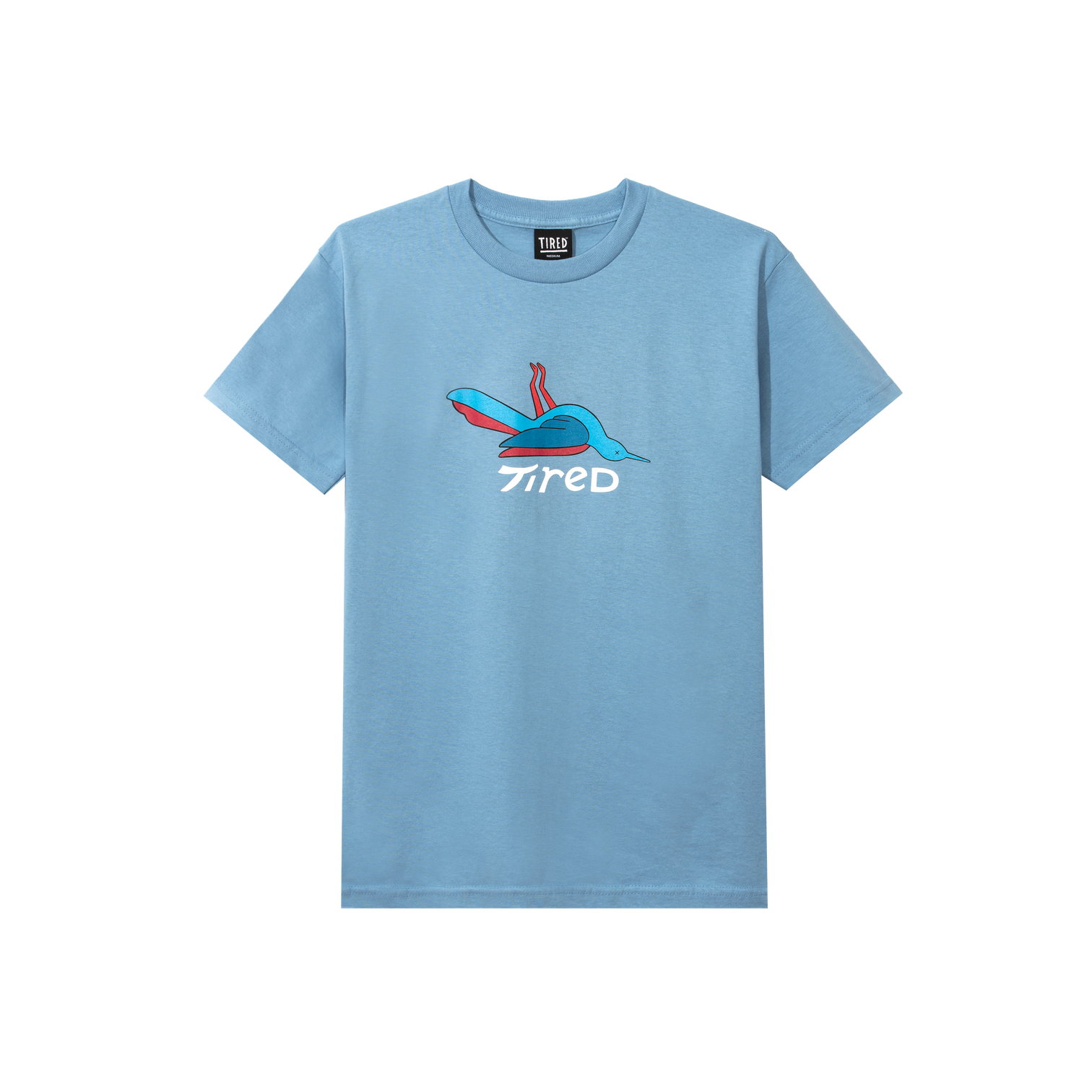 Tired Skateboards 'Bird' T-Shirt (Light Blue)