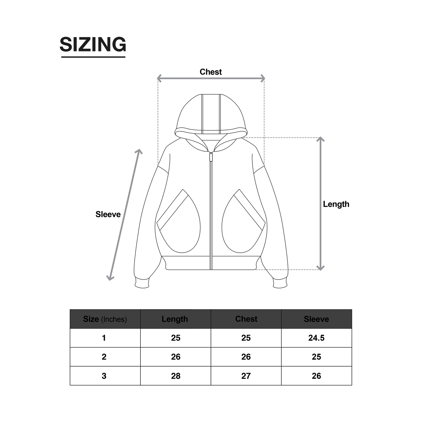 TY Creative War Zip-Up Hoodie (Dusty Blue)