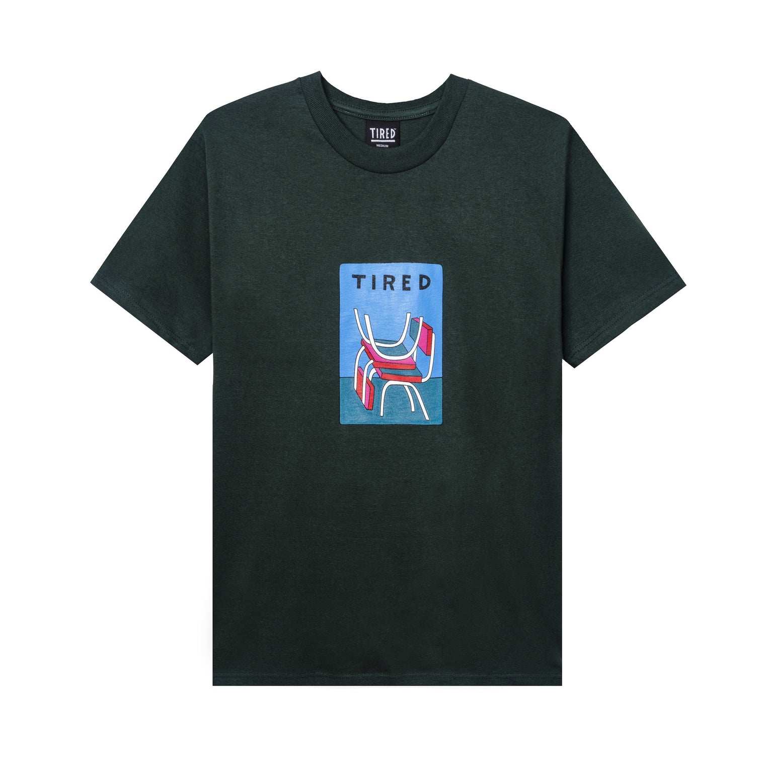 Tired Skateboards 'Seats' T-Shirt (Green)