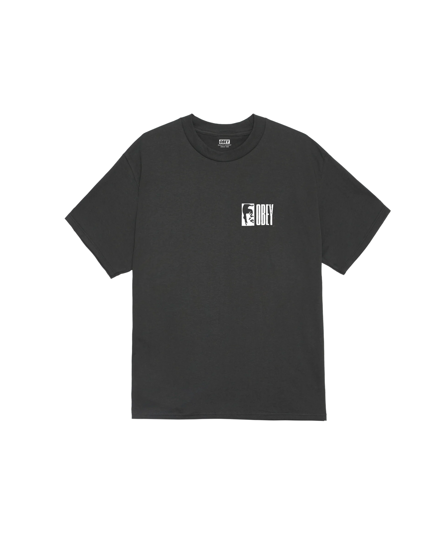 OBEY HALF ICON CLASSIC T-SHIRT (VINTAGE BLACK)
