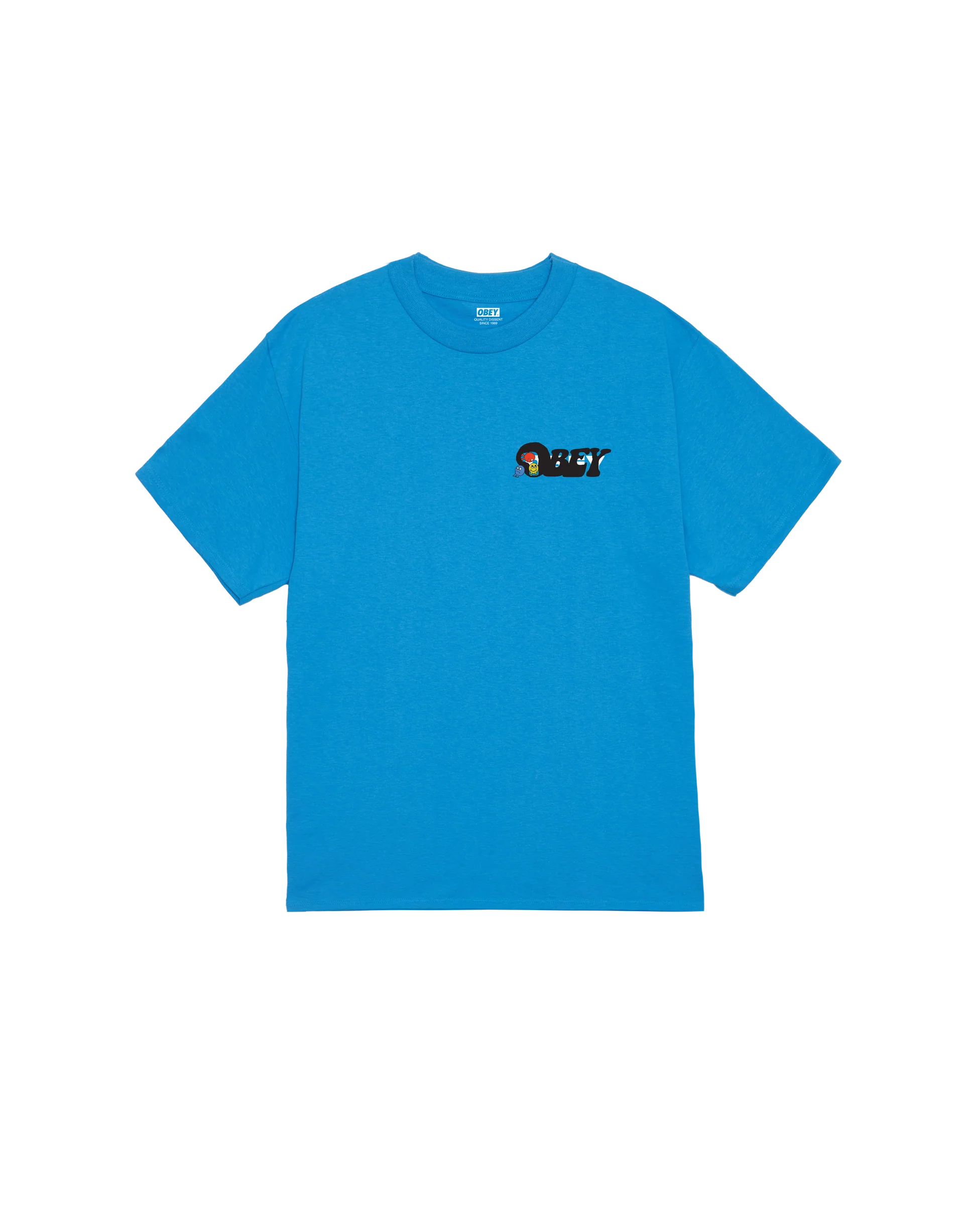 OBEY 'Earth Drop Out Classic' T-Shirt (Azure Blue)