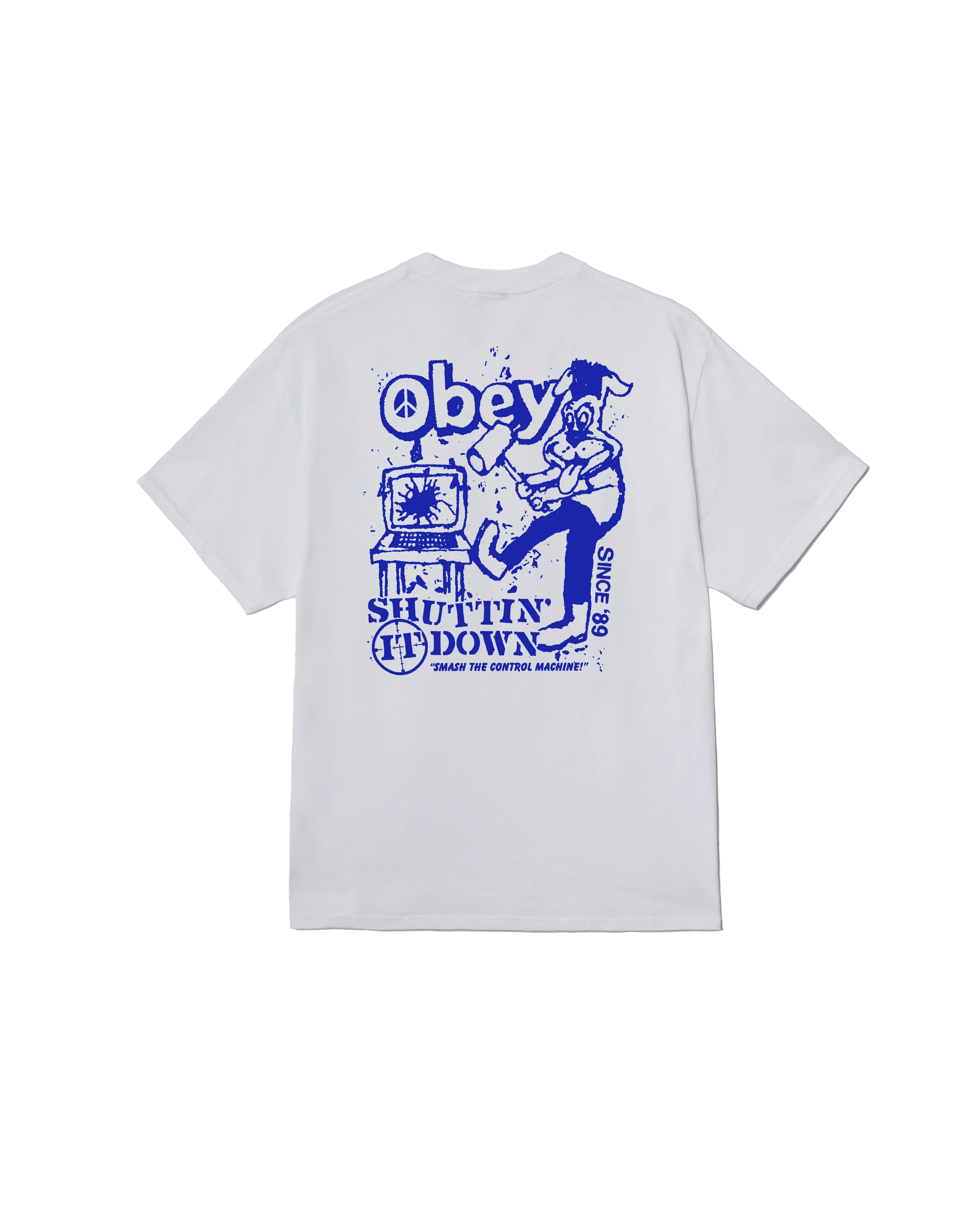 OBEY 'Smash The Control Machine Classic' T-Shirt (White)