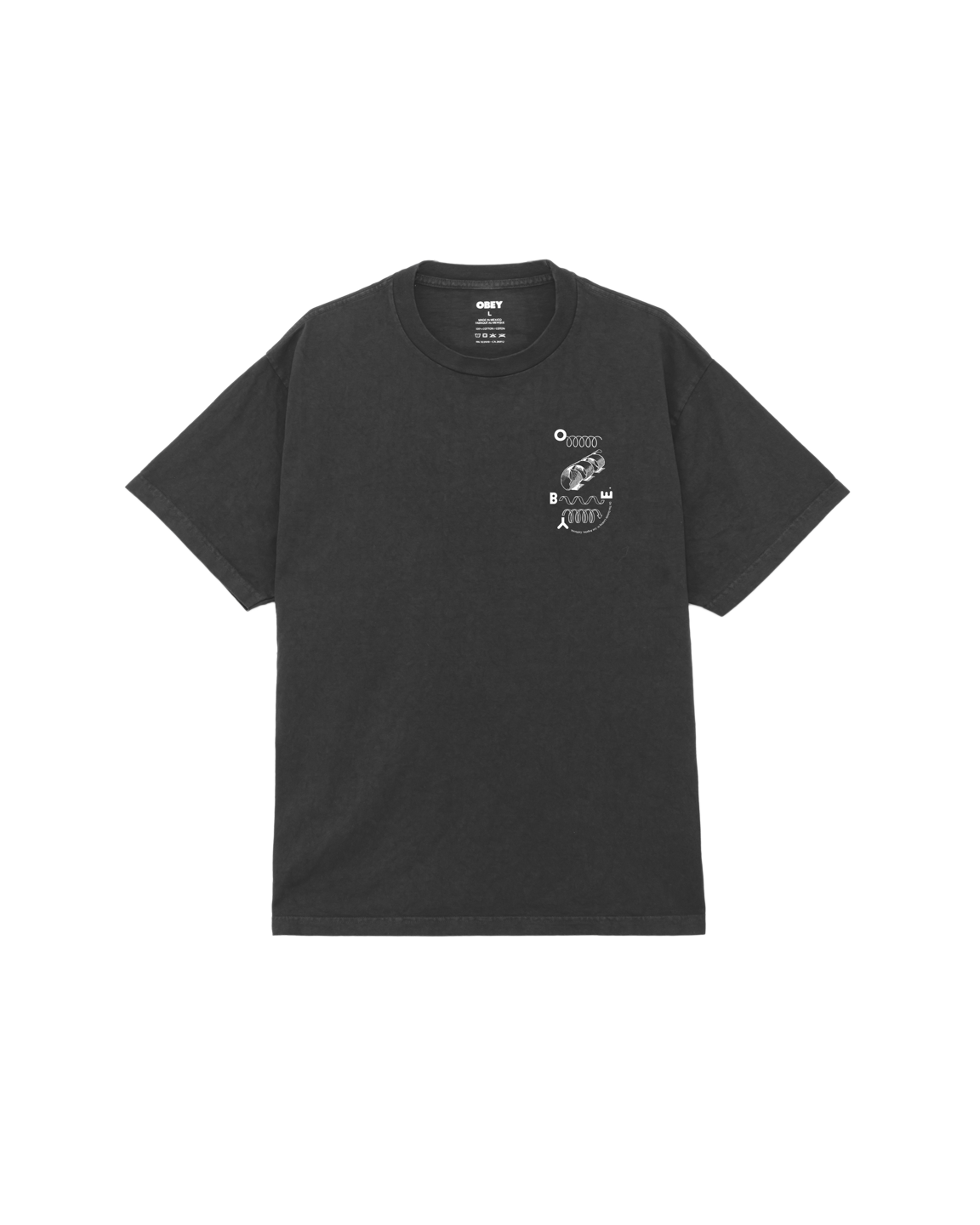 OBEY 'Outside Looking In' T-Shirt (Pigment True Vintage Black)