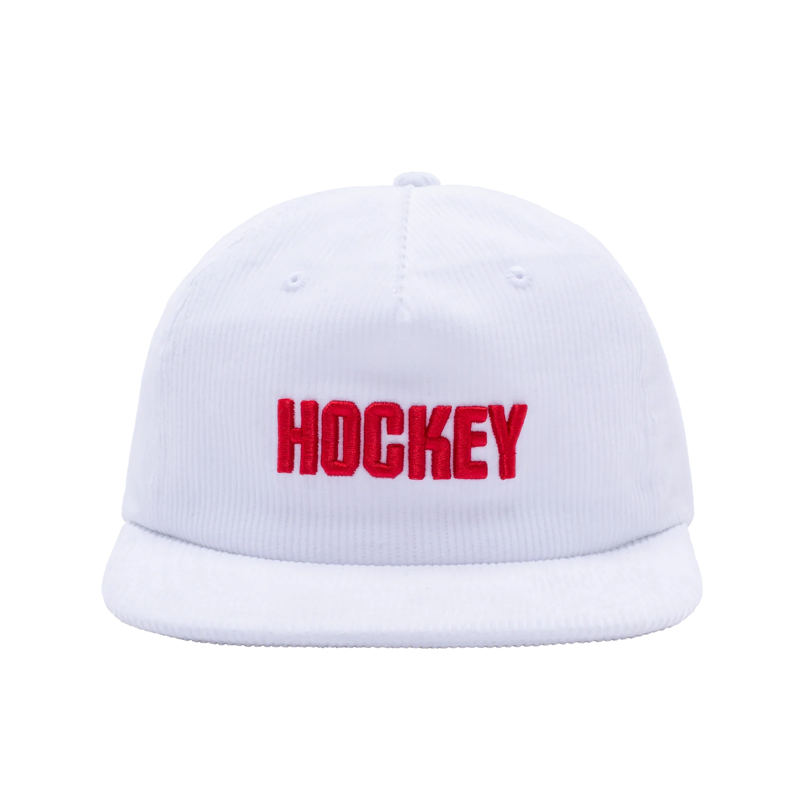 Hockey 'Corduroy 5 Panel' Hat (White)