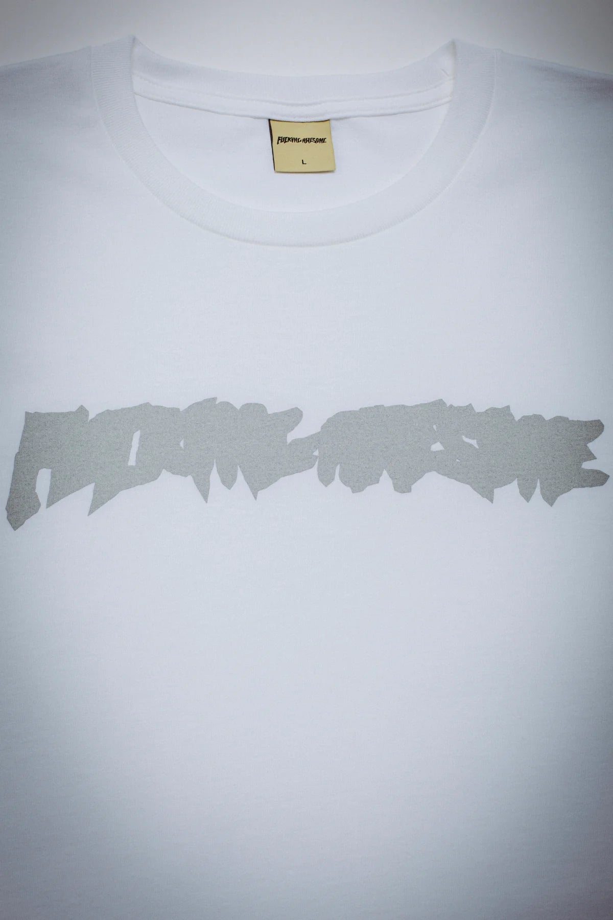 FA WORLD ENTERTAINMENT Ink Trap Stamp Logo Short Sleeve Tee (White)