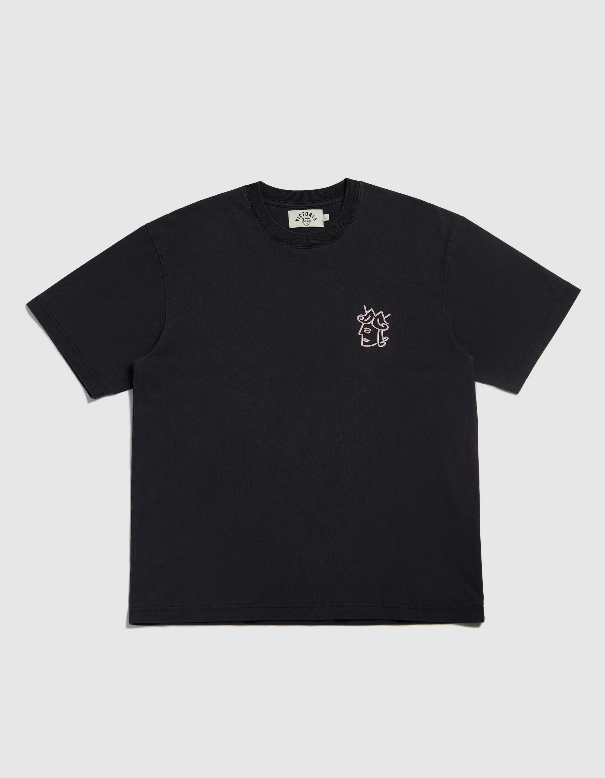 VICTORIA 'Cabaret' T-Shirt (Washed Black)