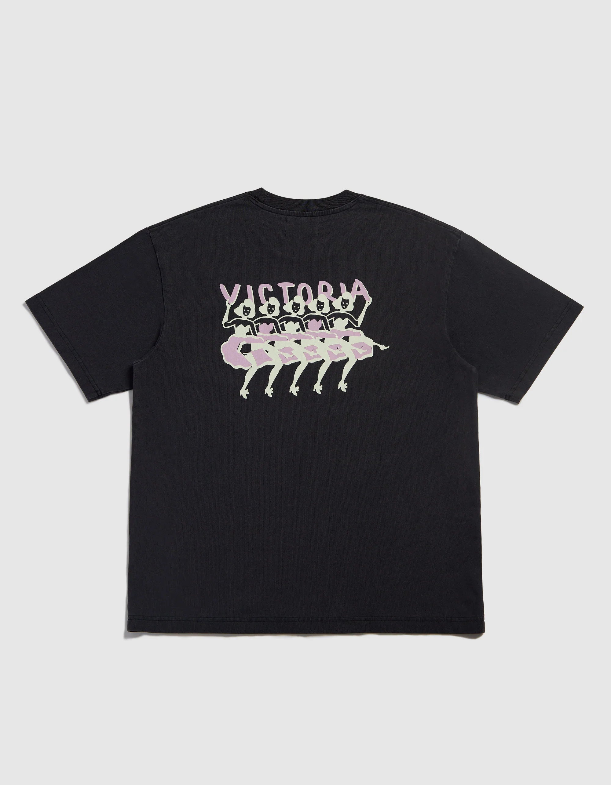 VICTORIA 'Cabaret' T-Shirt (Washed Black)