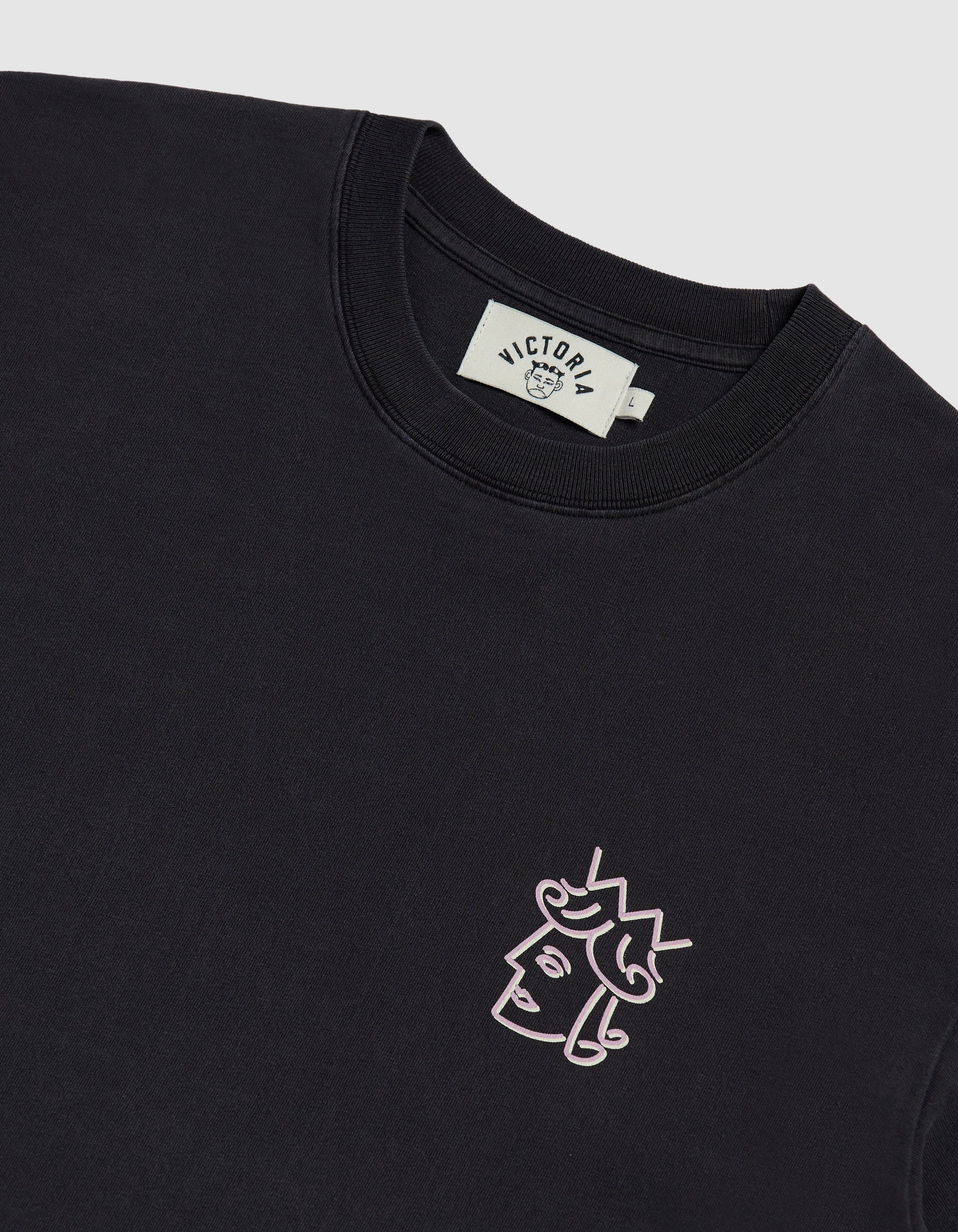 VICTORIA 'Cabaret' T-Shirt (Washed Black)