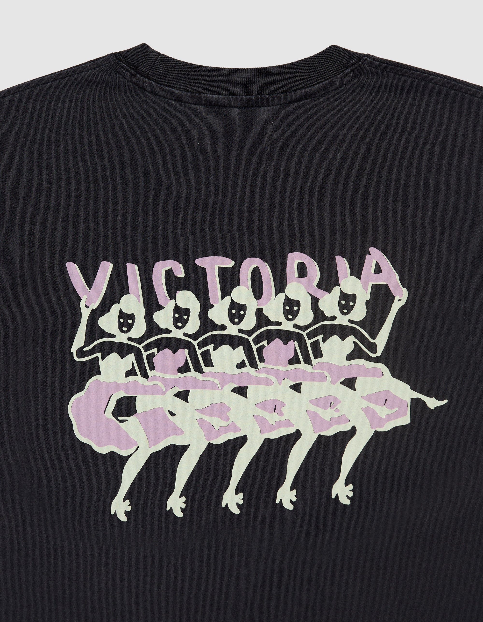 VICTORIA 'Cabaret' T-Shirt (Washed Black)