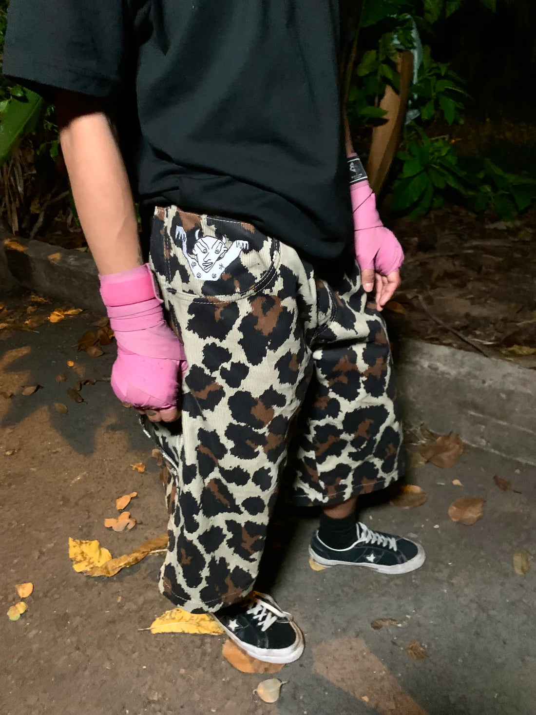 GLUE BAG Feral Carpenter Shorts Leopard
