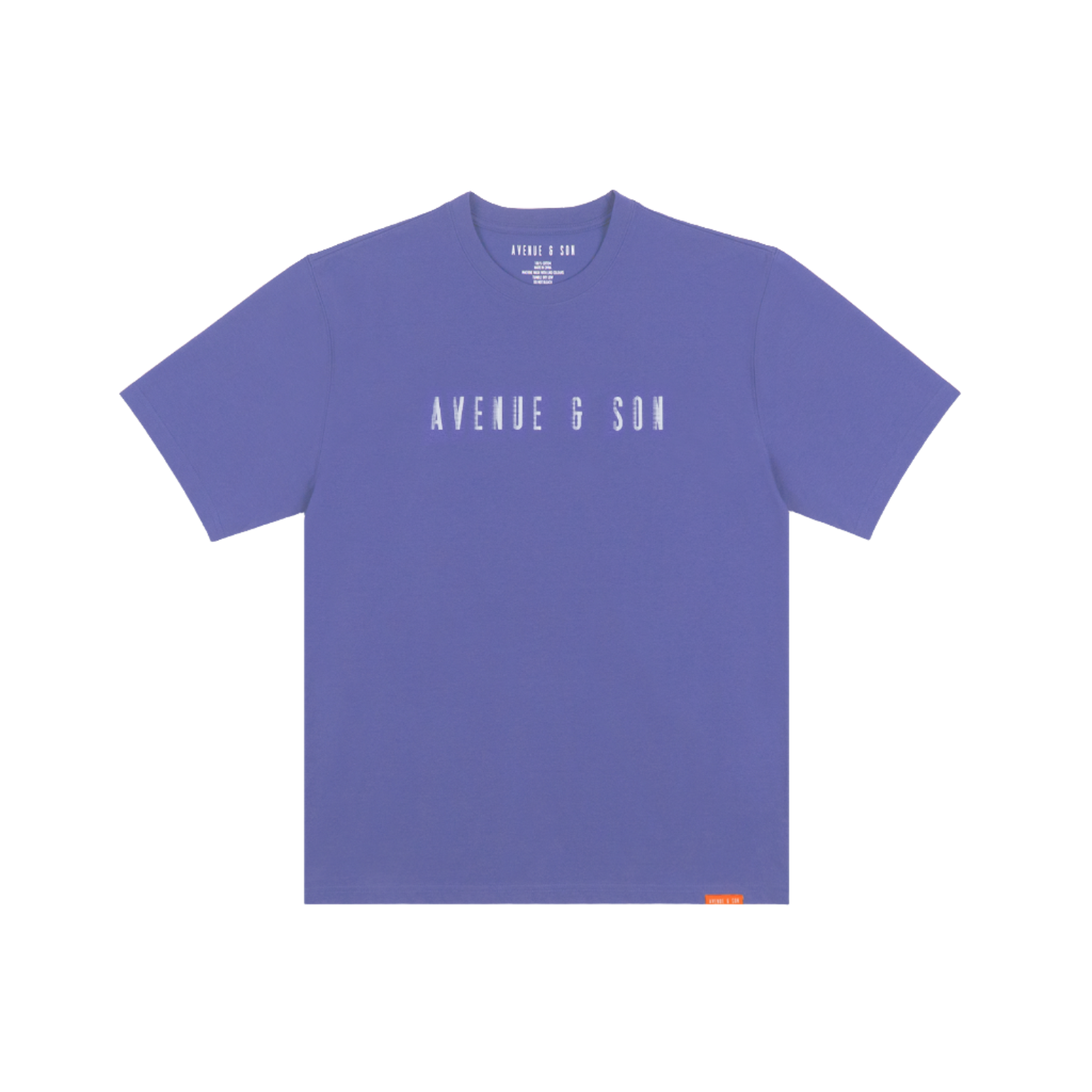 Avenue & Son 'Phantom Logo' T-Shirt (Purple/White)