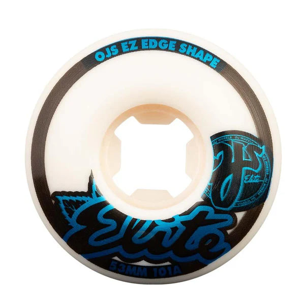 OJ Wheels 53mm (101A) 'Elite EZ Edge' Wheels (White)