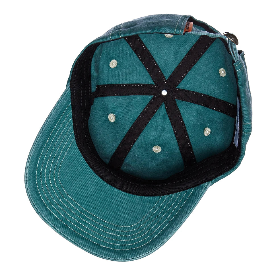 Butter Goods 'Rounded Logo' 6 Panel Cap (Washed Ocean)