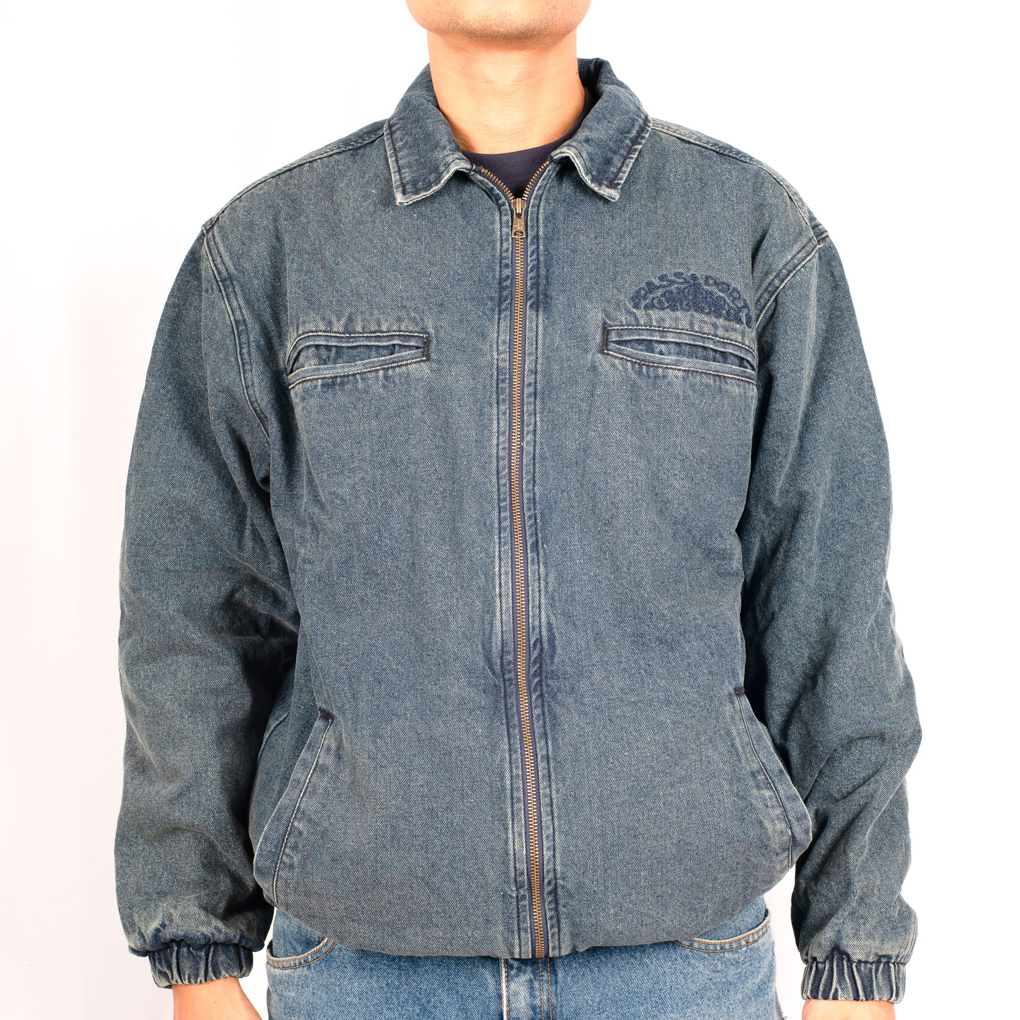 Pass~Port 'Vineyard Birds Denim Delivery' Jacket (Washed Indigo)