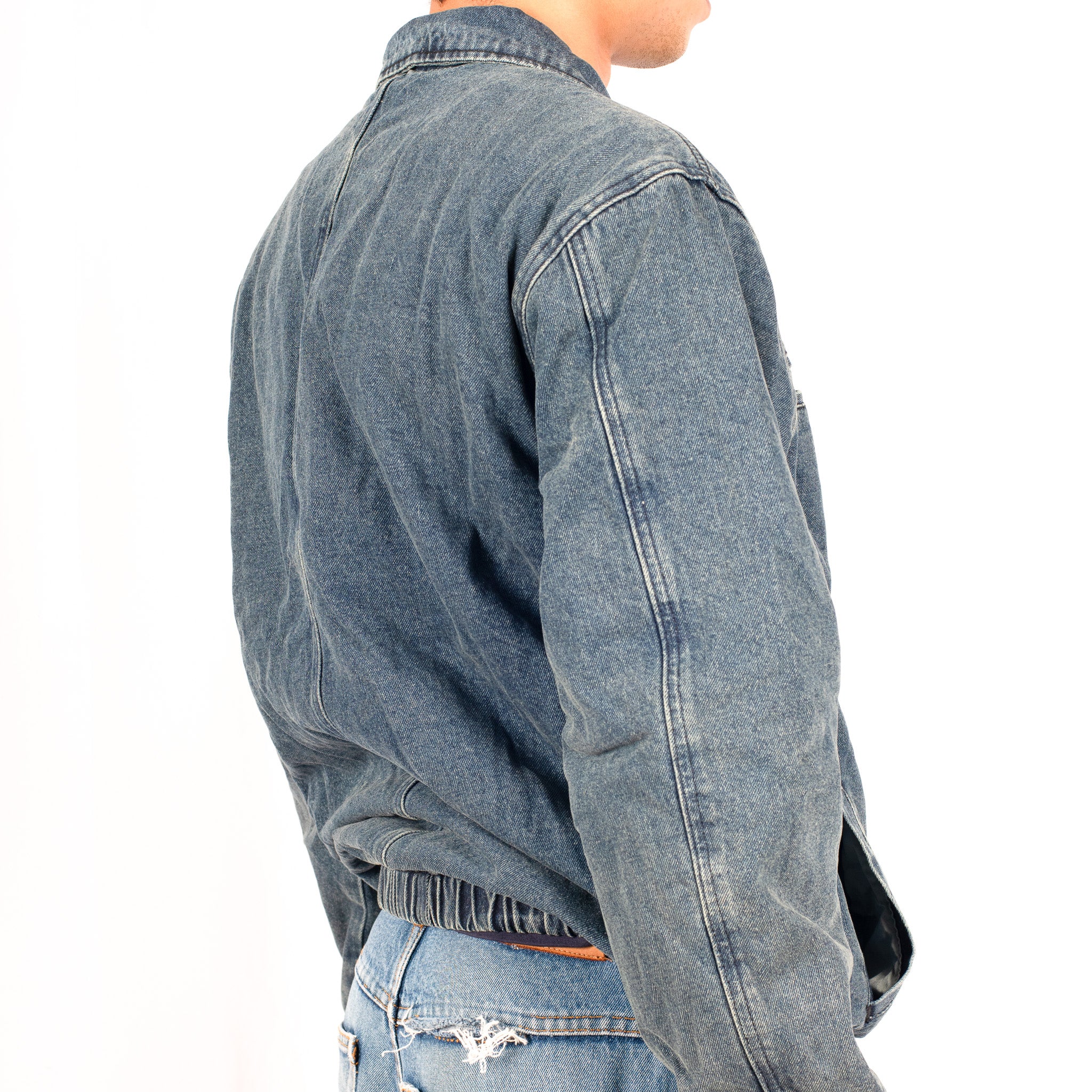 Pass~Port 'Vineyard Birds Denim Delivery' Jacket (Washed Indigo)