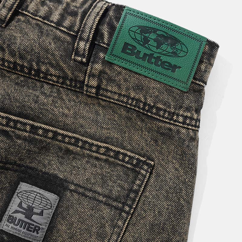 Butter Goods 'Wide Cut Denim' Pants (Washed Brown)