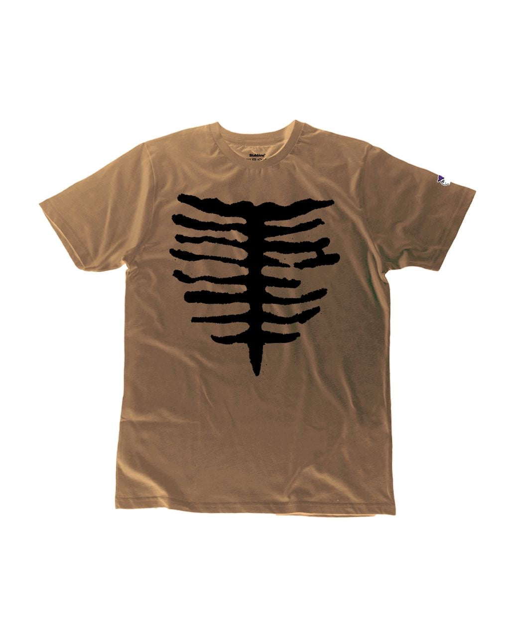 Stubbine 'Bone Corset' T-Shirt (Moss Brown)