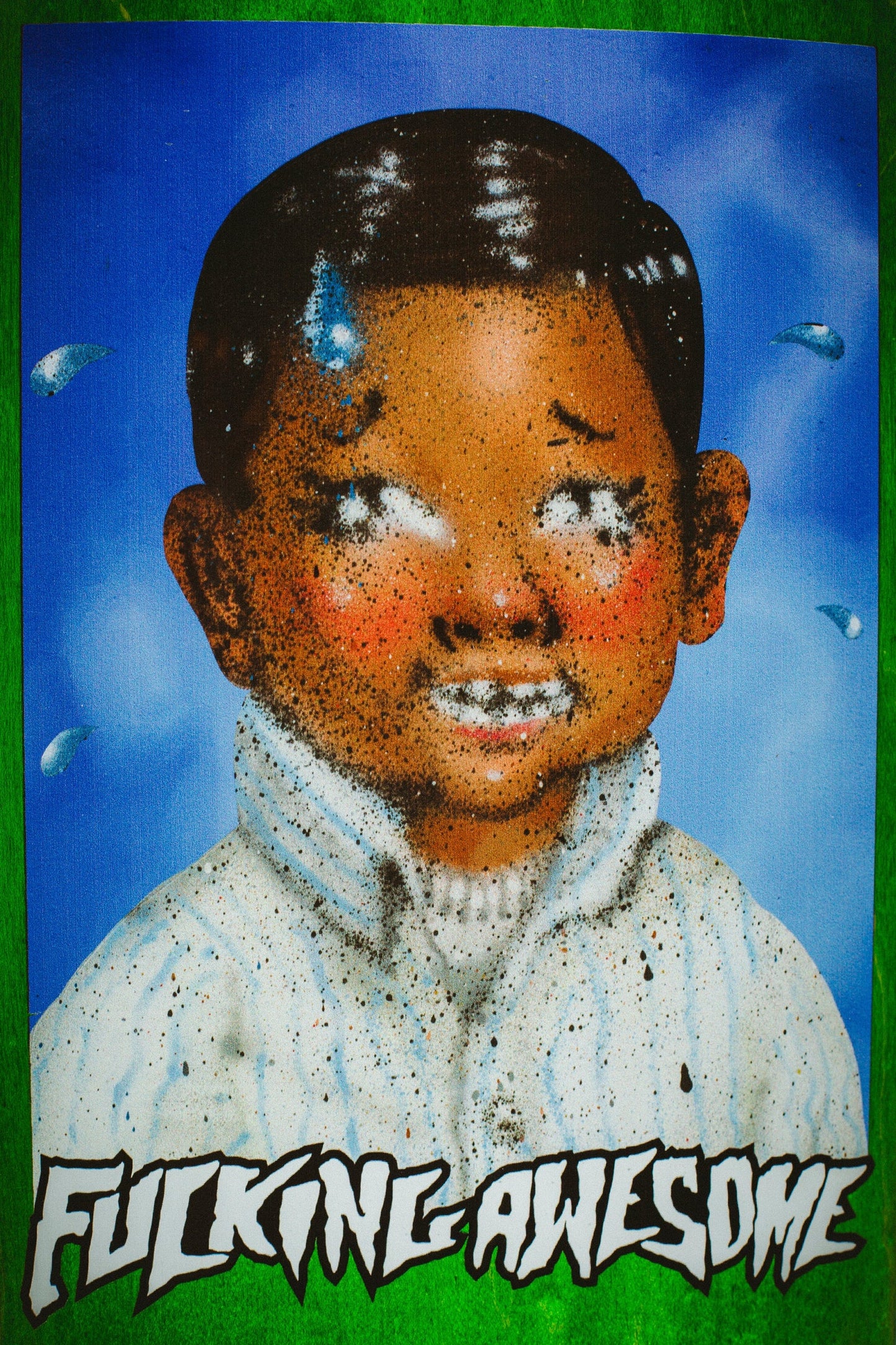 FA WORLD ENTERTAINMENT LOUIE LOPEZ CLASS PHOTO PAINTED BY SICKID