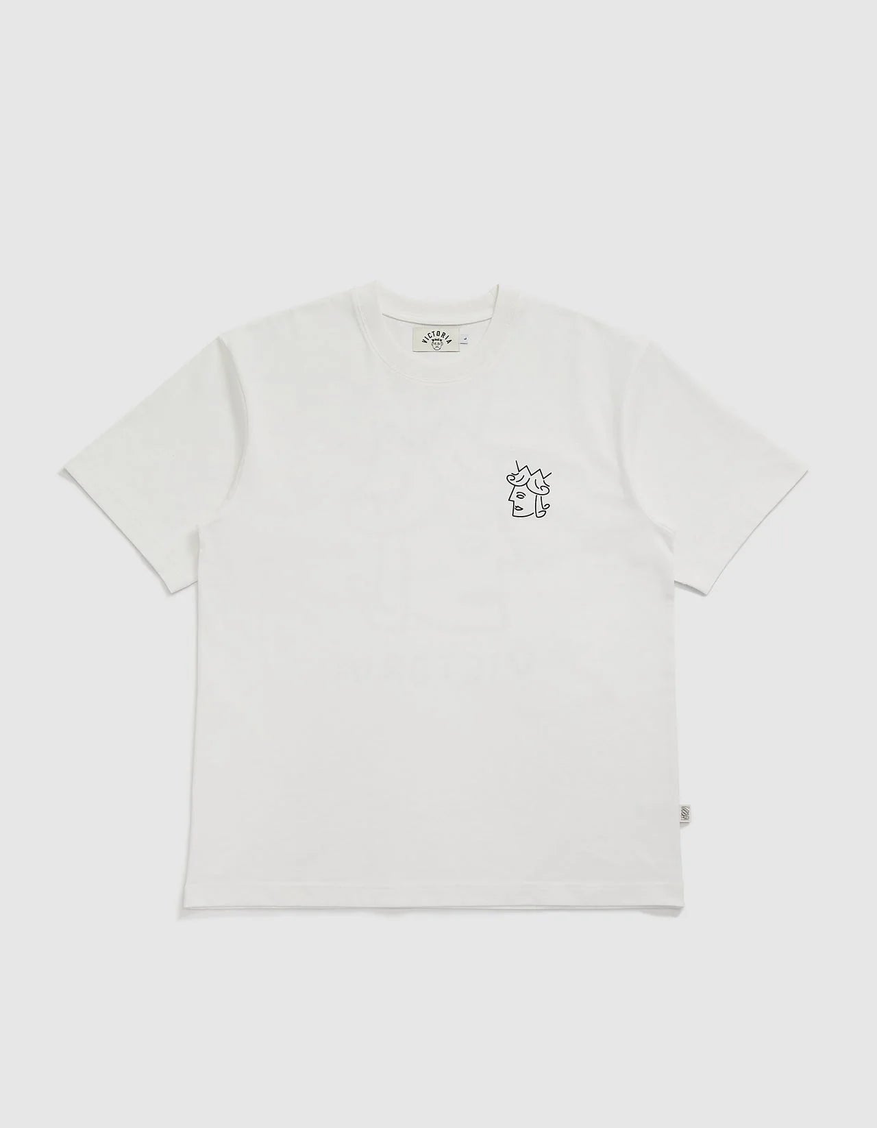 VICTORIA QUEENHEAD LOGO S/S TEE WHITE