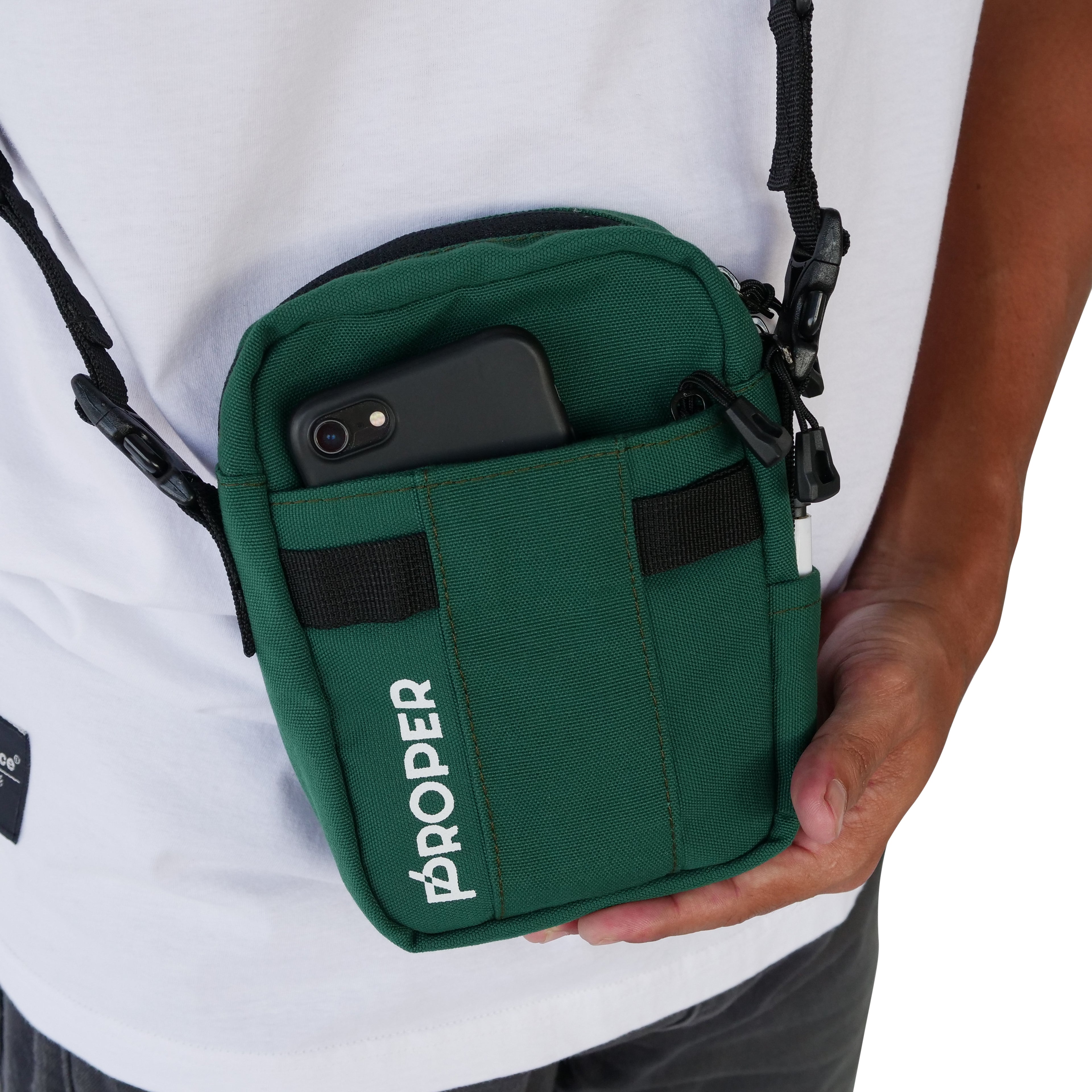 Proper Bags 'Mini Sling' Bag (Green)