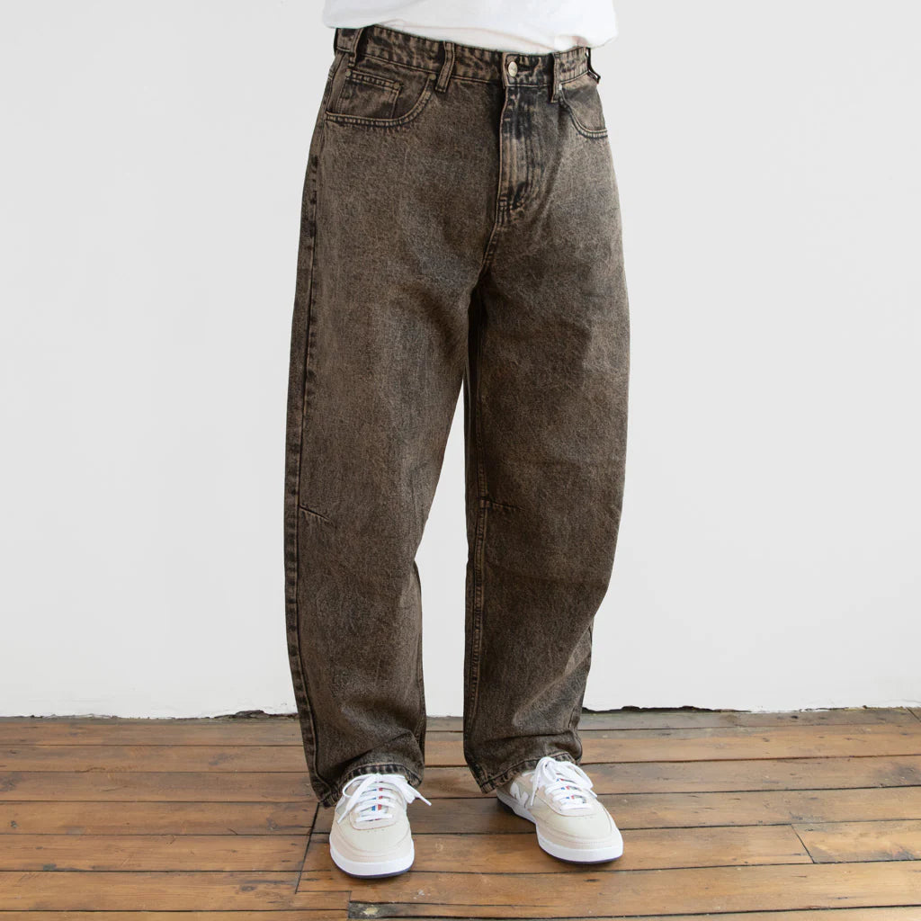 Butter Goods 'Wide Cut Denim' Pants (Washed Brown)
