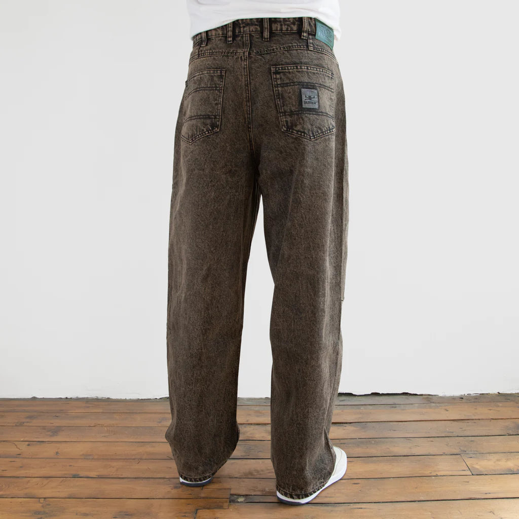 Butter Goods 'Wide Cut Denim' Pants (Washed Brown)