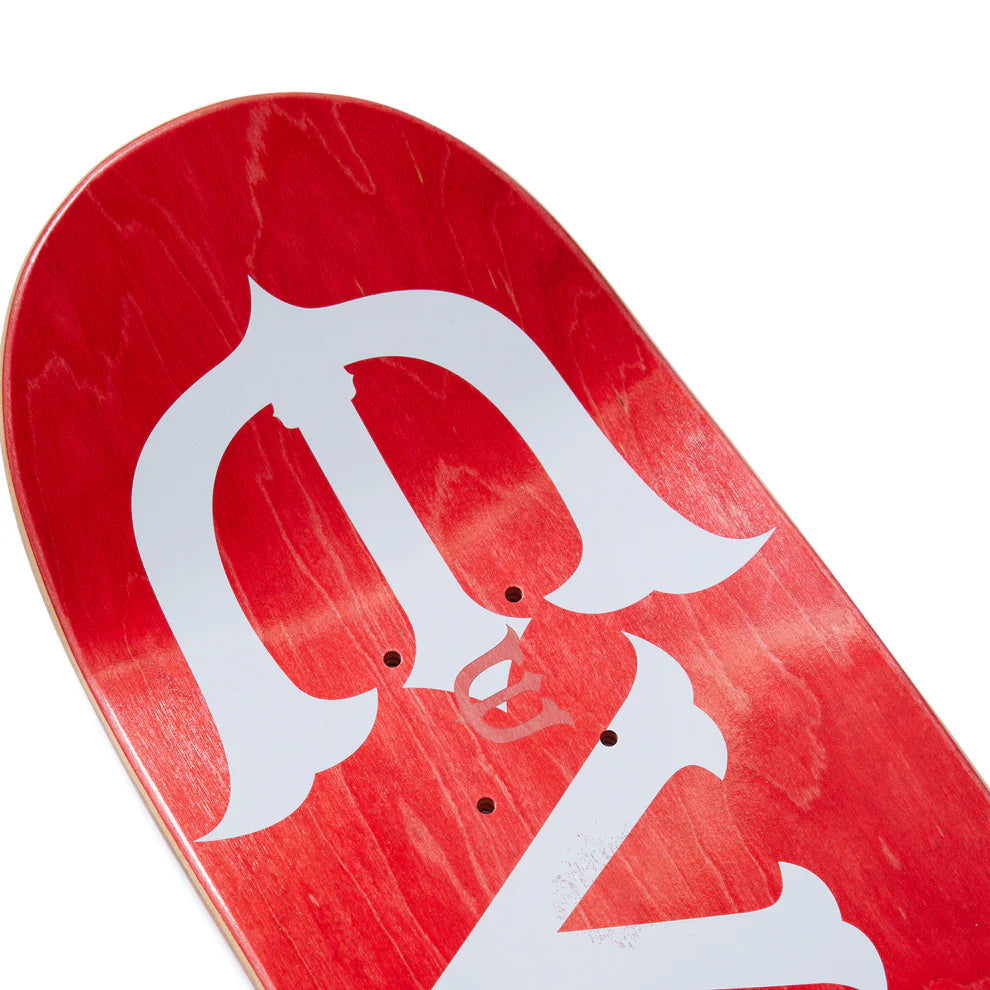 Evisen 8.5" 'Evi-Logo' Deck (White/Red)