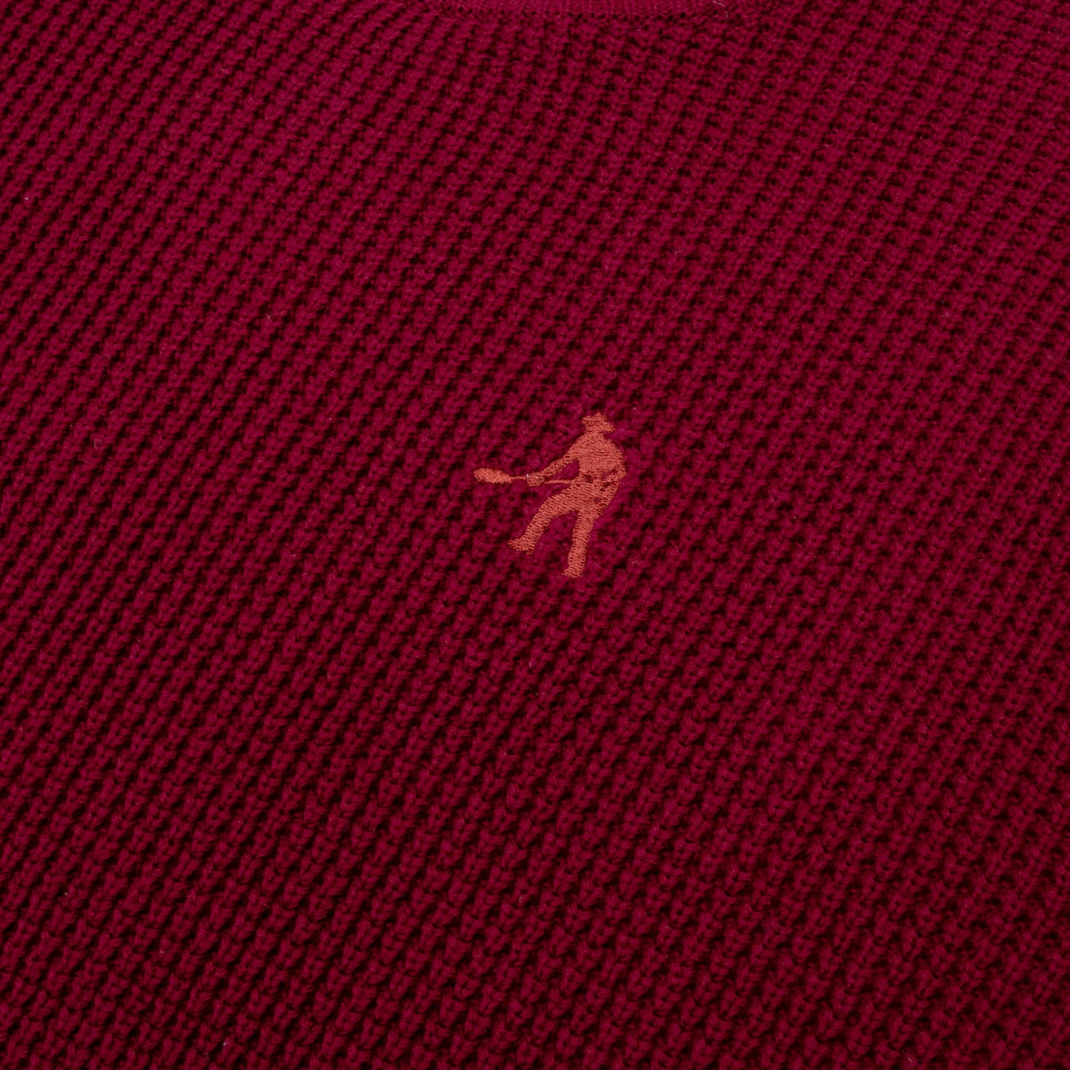 Pass~Port 'Organic Cotton Waffle Knit Sweater' Sweater (Maroon)