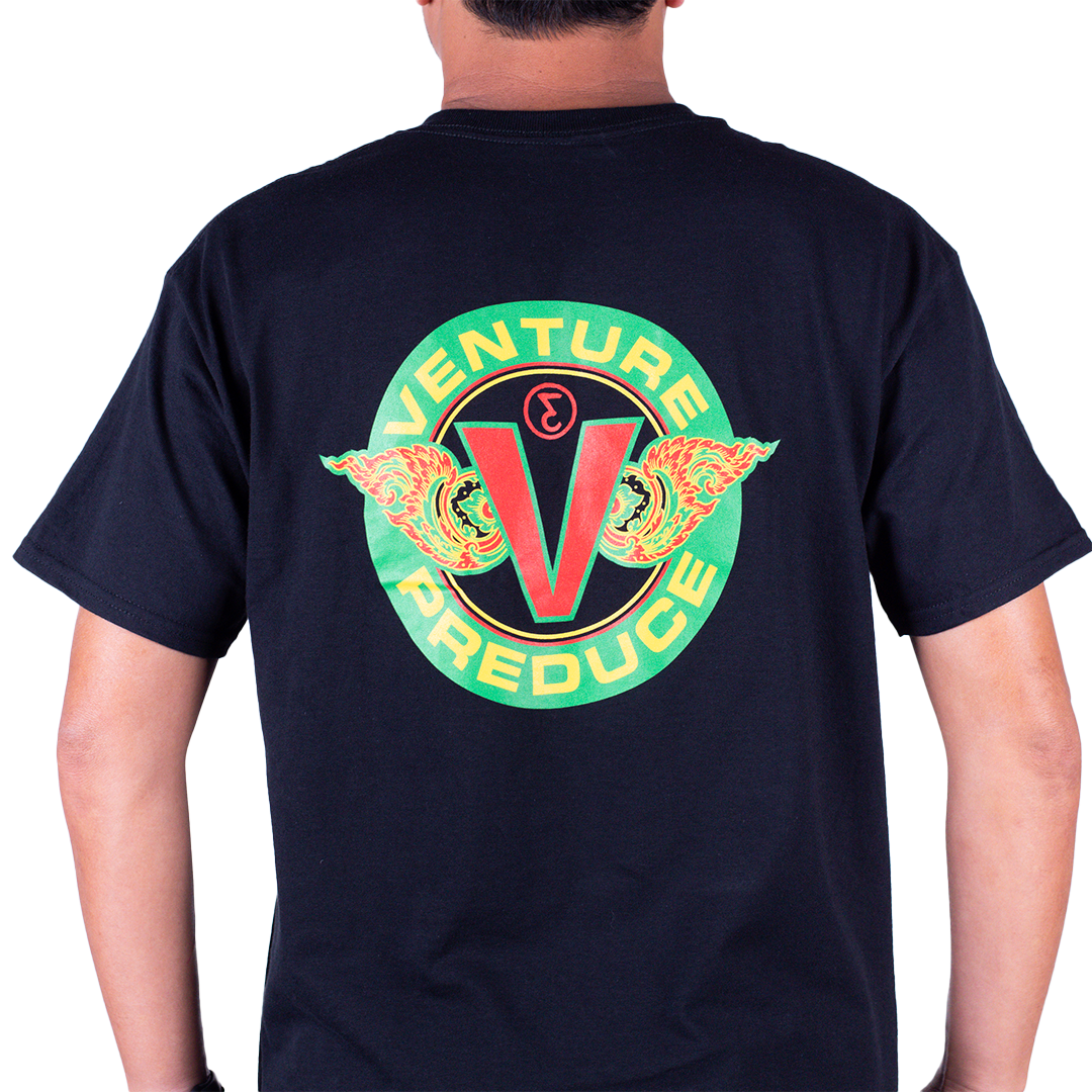 Preduce Skateboards X Venture Collab T-Shirt (Black)