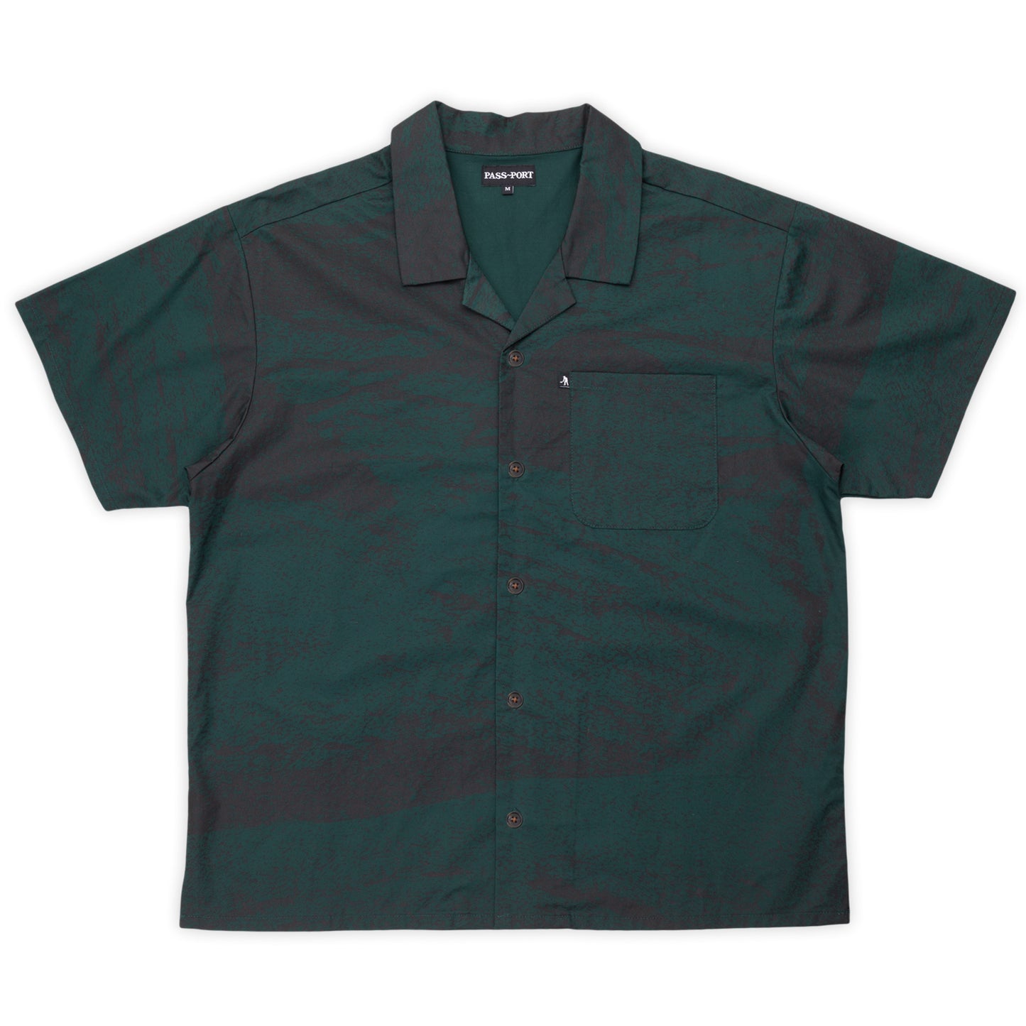 Pass~Port Cave~in Casual Shirt (Dark Green)