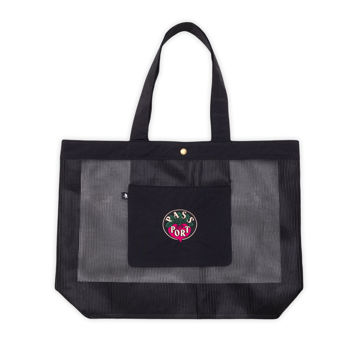 Pass~Port Radish RPET Mesh Tote Bag (Black)