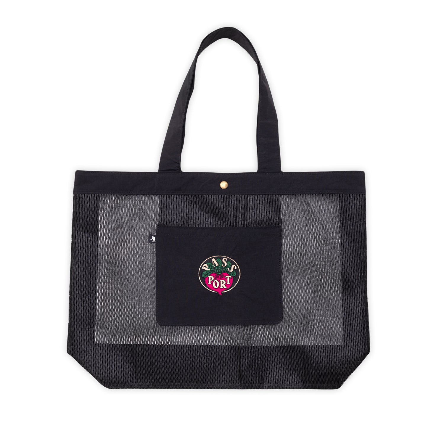 Pass~Port 'Radish RPET Mesh Tote' Tote Bag (Black)