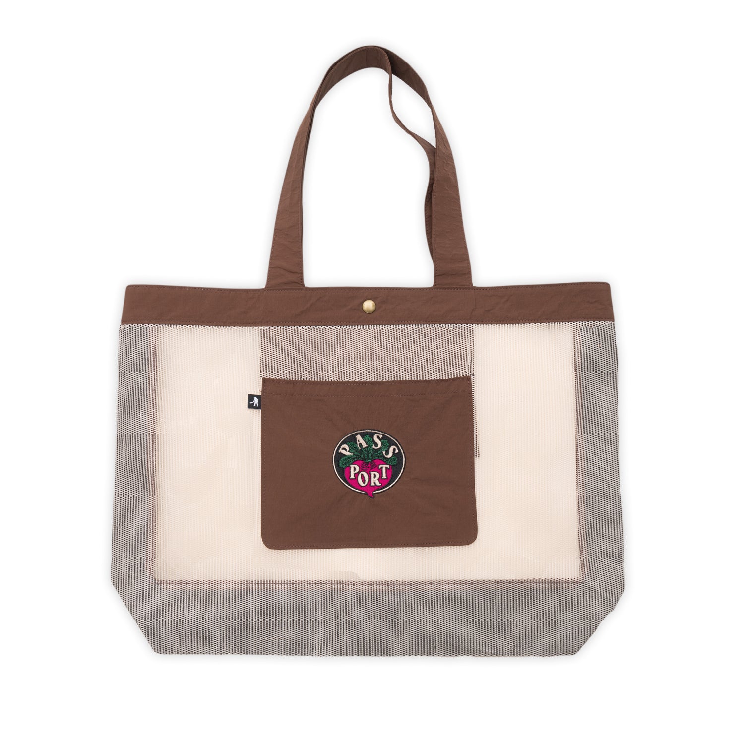 Pass~Port 'Radish RPET Mesh' Tote Bag (Brown)