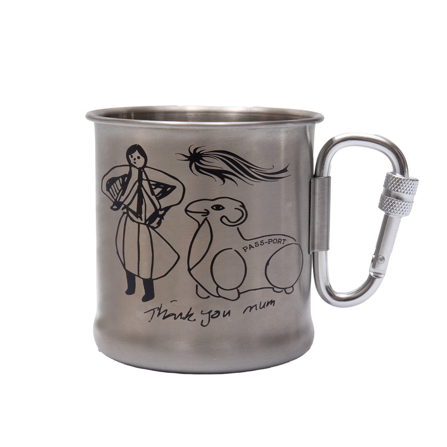 Pass~Port Thank You Mum Carabiner Mug