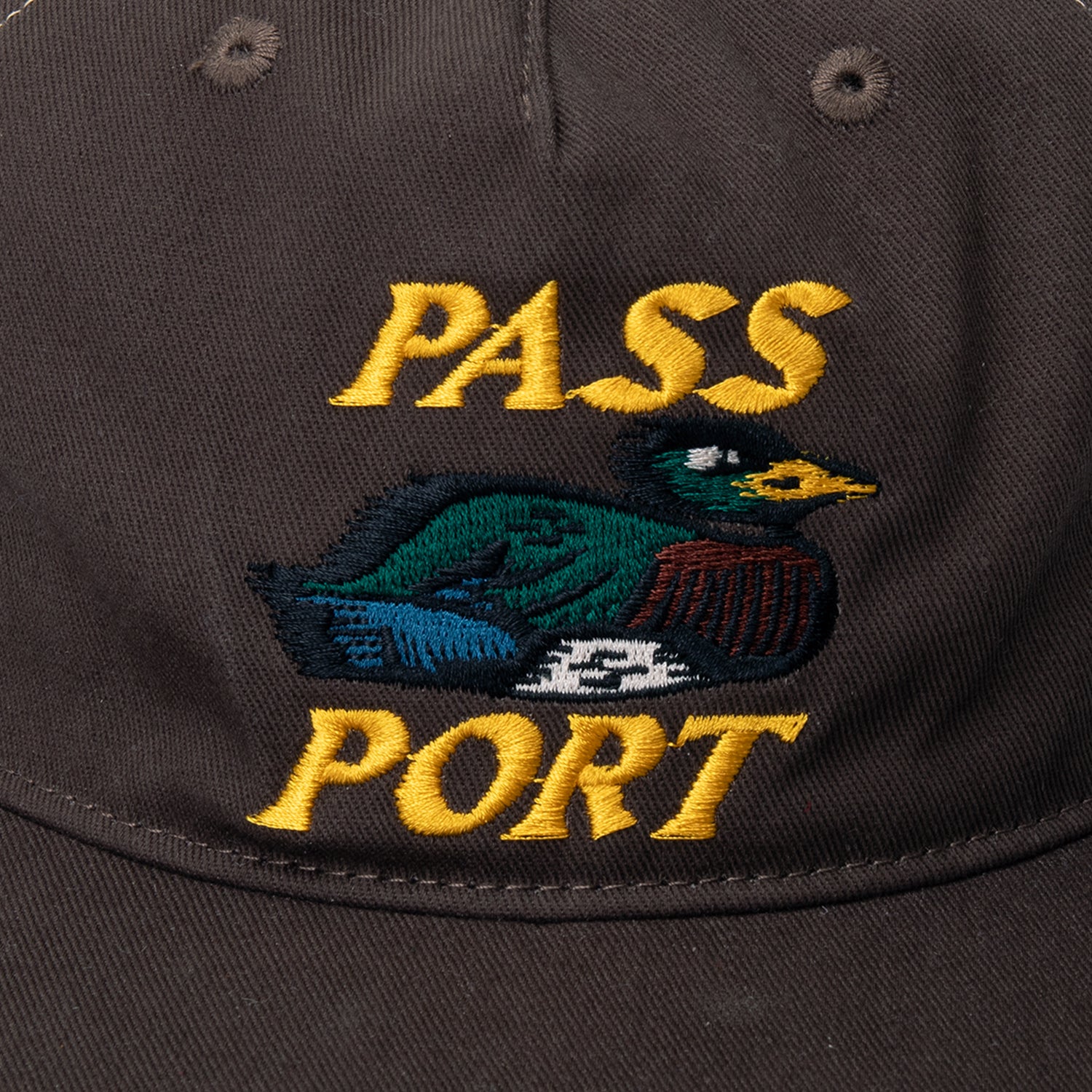 Pass~Port 'Fast Duck Workers' Trucker Cap (Bark/Elm)