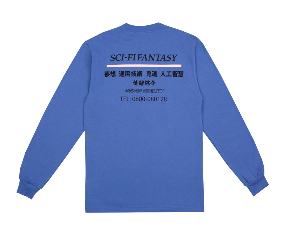 Sci-Fi Fantasy "Industrial" L/S Shirt (Light Blue)