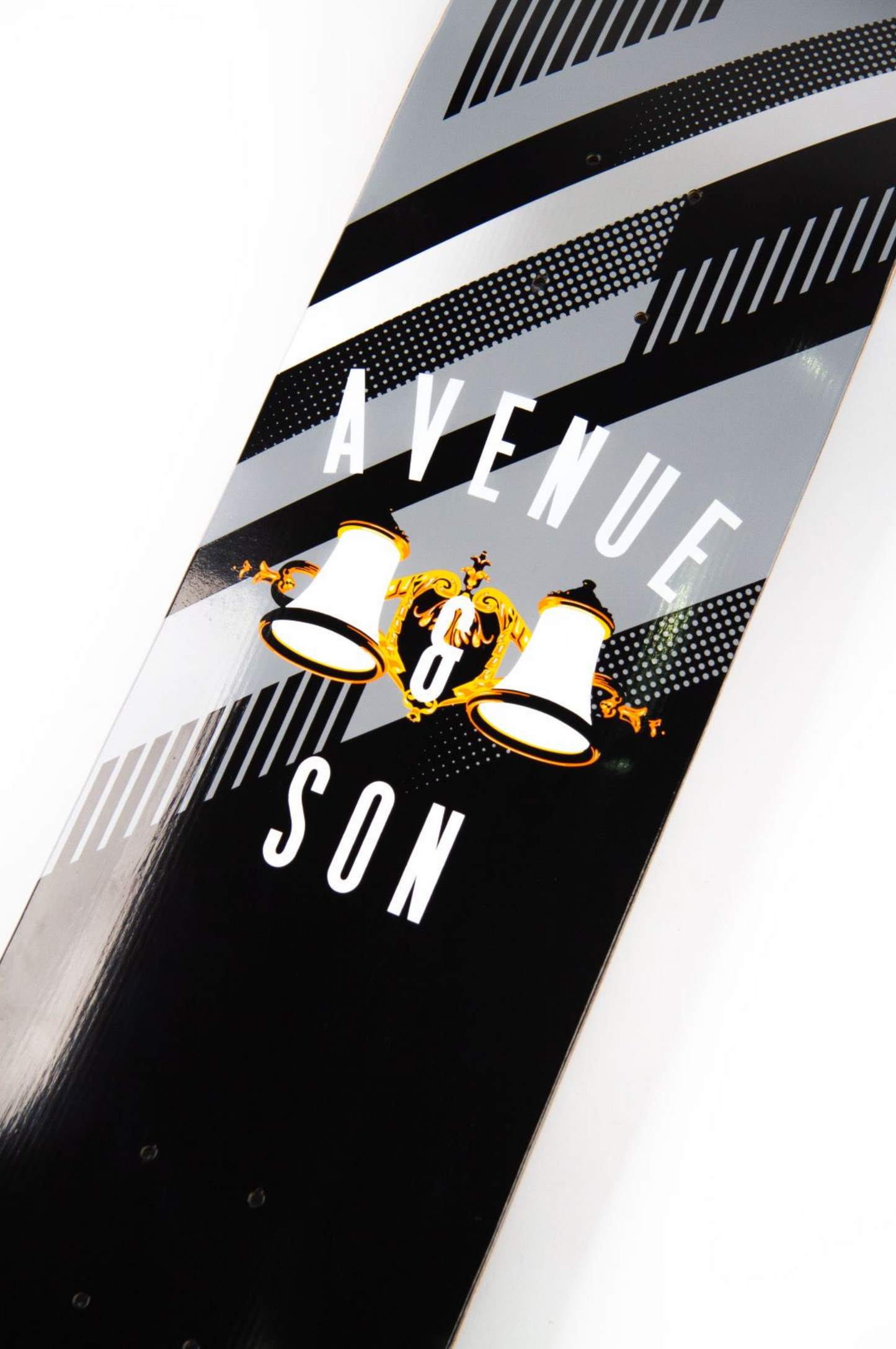 Avenue & Son "Lamp Logo Fiberglass" Deck (8.0) (Black)