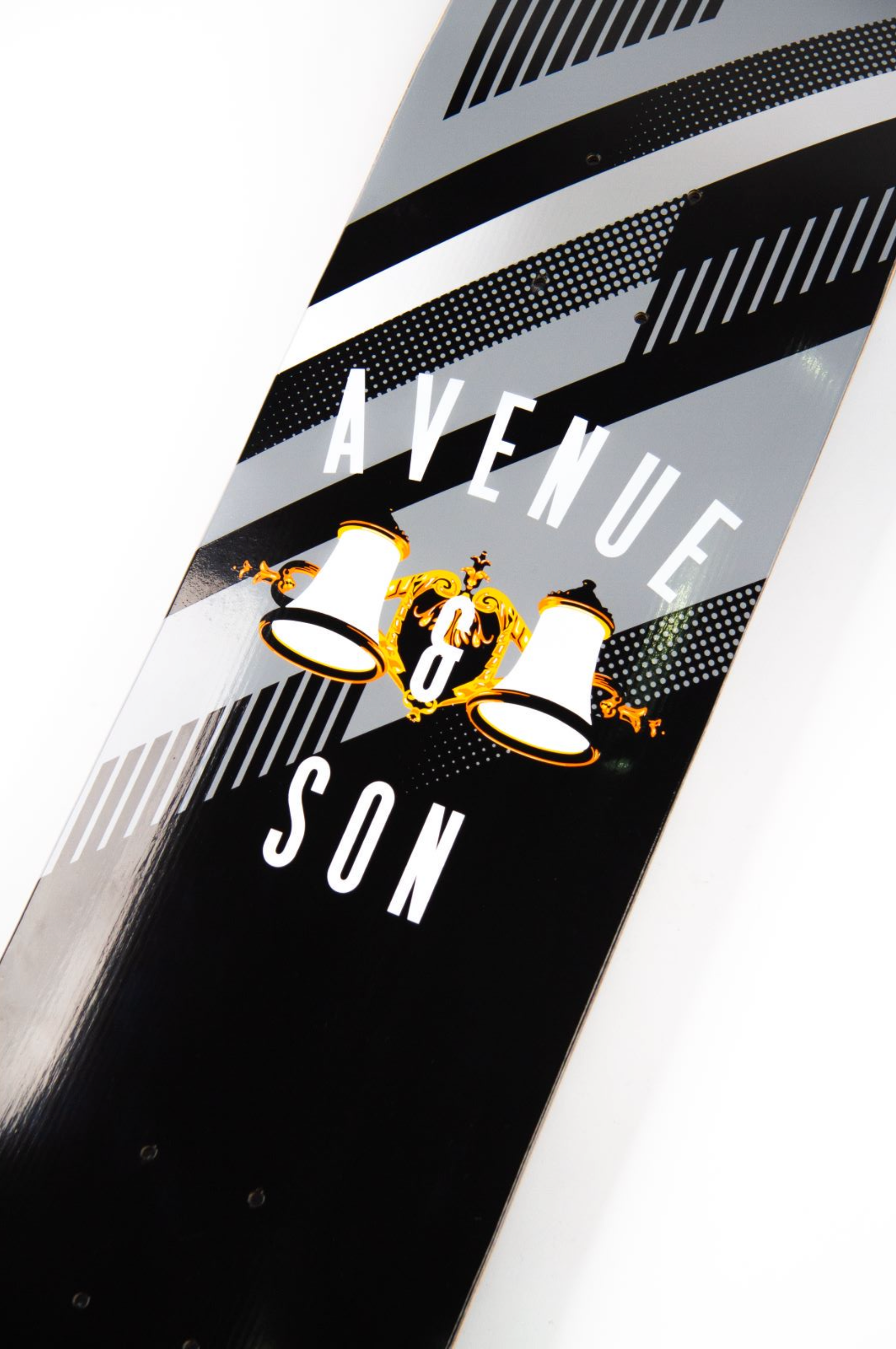 Avenue & Son 8.0" 'Lamp Logo Fiberglass' Deck (Black)