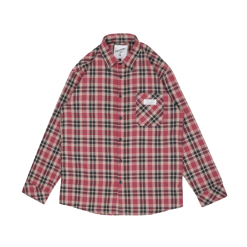 Lucas & Sons Flannel Shirt (Black/Red)