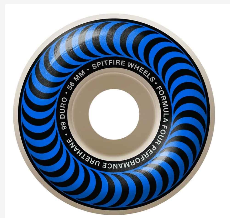 Spitfire Formula Four Classic Blue 56mm/101a Skateboarding Wheels