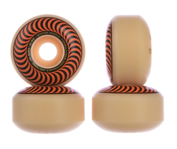 Spitfire Formula Four Classic Orange 53mm/101a Skateboarding Wheels